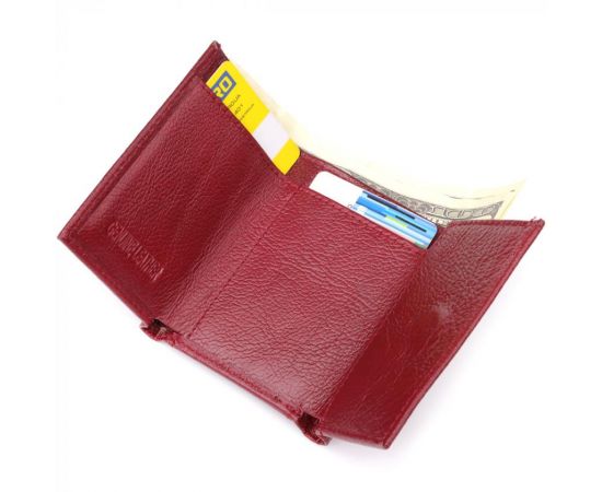 Купить Миниатюрный женский кошелек из натуральной кожи ST Leather 23082 Бордовый, фото , изображение 7, характеристики, отзывы