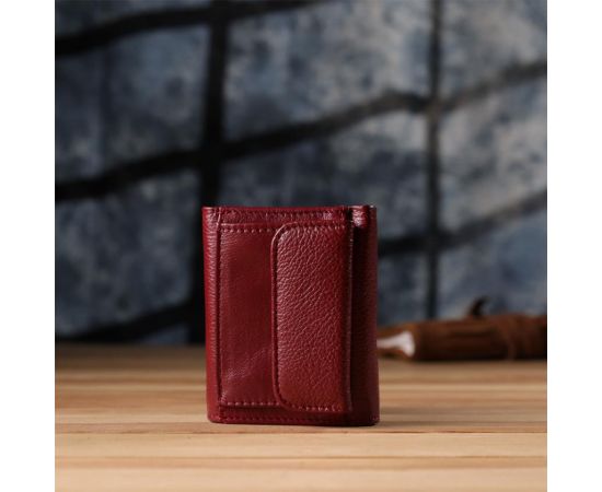 Купить Миниатюрный женский кошелек из натуральной кожи ST Leather 23082 Бордовый, фото , изображение 10, характеристики, отзывы