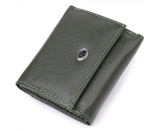Купить Женский миниатюрный кошелек из натуральной кожи ST Leather 23083 Зеленый, фото , характеристики, отзывы