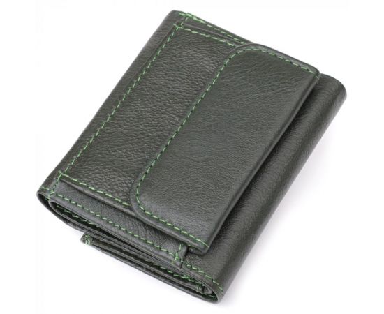 Купить Женский миниатюрный кошелек из натуральной кожи ST Leather 23083 Зеленый, фото , изображение 2, характеристики, отзывы
