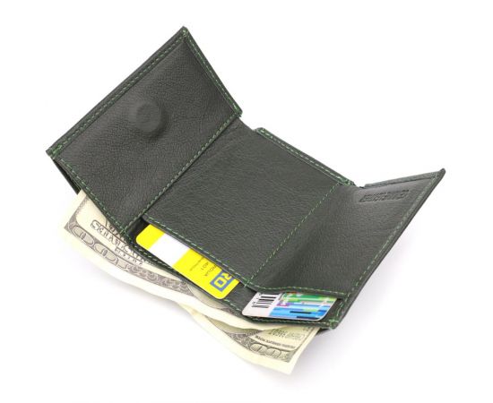 Купить Женский миниатюрный кошелек из натуральной кожи ST Leather 23083 Зеленый, фото , изображение 7, характеристики, отзывы