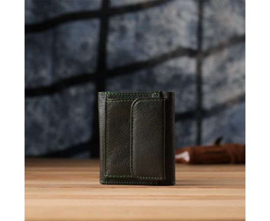 Купить Женский миниатюрный кошелек из натуральной кожи ST Leather 23083 Зеленый, фото , изображение 10, характеристики, отзывы