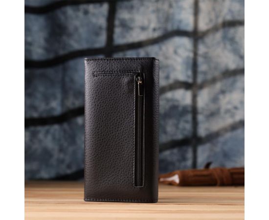 Купить Женский вертикальный кошелек из натуральной кожи ST Leather 23084 Черный, фото , изображение 10, характеристики, отзывы