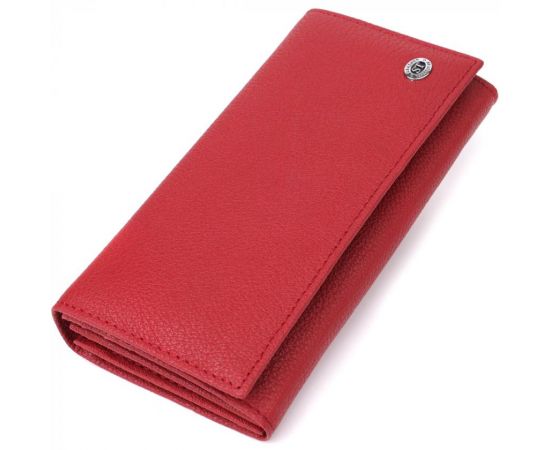 Купить Яркий вертикальный кошелек из натуральной кожи ST Leather 23087 Красный, фото , характеристики, отзывы