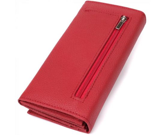 Купить Яркий вертикальный кошелек из натуральной кожи ST Leather 23087 Красный, фото , изображение 2, характеристики, отзывы