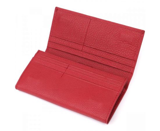 Купить Яркий вертикальный кошелек из натуральной кожи ST Leather 23087 Красный, фото , изображение 5, характеристики, отзывы