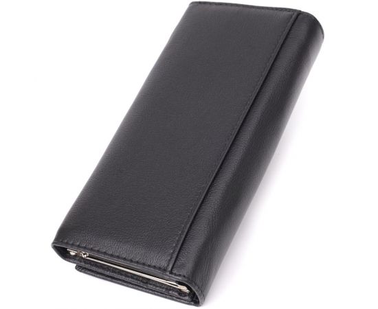 Купить Солидный женский кошелек из натуральной кожи ST Leather 23088 Черный, фото , изображение 2, характеристики, отзывы
