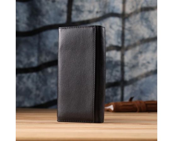 Купить Солидный женский кошелек из натуральной кожи ST Leather 23088 Черный, фото , изображение 11, характеристики, отзывы