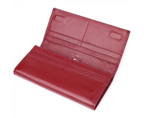 Купить Вместительный женский кошелек из натуральной кожи ST Leather 23089 Бордовый, фото , изображение 5, характеристики, отзывы