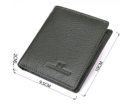 Купить Женский кошелек на магните из натуральной кожи ST Leather 23093 Зеленый, фото , изображение 3, характеристики, отзывы