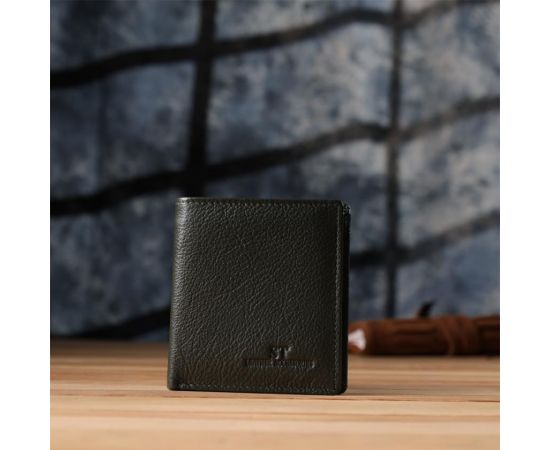 Купить Женский кошелек на магните из натуральной кожи ST Leather 23093 Зеленый, фото , изображение 8, характеристики, отзывы