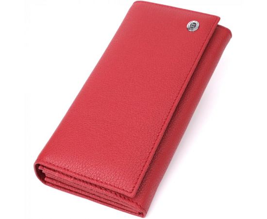 Купить Женский вместительный кошелек из натуральной кожи ST Leather 23096 Красный, фото , характеристики, отзывы