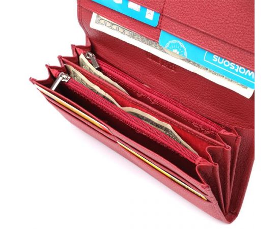 Купить Женский вместительный кошелек из натуральной кожи ST Leather 23096 Красный, фото , изображение 6, характеристики, отзывы