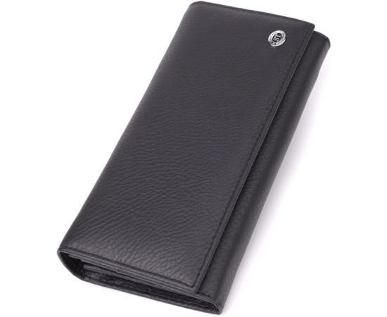 Купить Вместительный кошелек для женщин из натуральной кожи ST Leather 23097 Черный, фото , характеристики, отзывы