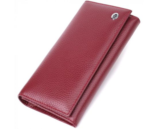 Купить Практичный кошелек для женщин из натуральной кожи ST Leather 23098 Бордовый, фото , характеристики, отзывы