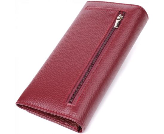 Купить Практичный кошелек для женщин из натуральной кожи ST Leather 23098 Бордовый, фото , изображение 2, характеристики, отзывы