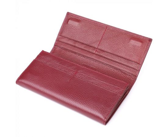 Купить Практичный кошелек для женщин из натуральной кожи ST Leather 23098 Бордовый, фото , изображение 5, характеристики, отзывы