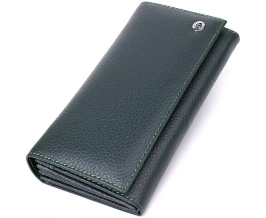 Купить Модный кошелек для женщин из натуральной кожи ST Leather 23099 Зеленый, фото , характеристики, отзывы