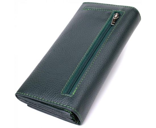 Купить Модный кошелек для женщин из натуральной кожи ST Leather 23099 Зеленый, фото , изображение 2, характеристики, отзывы