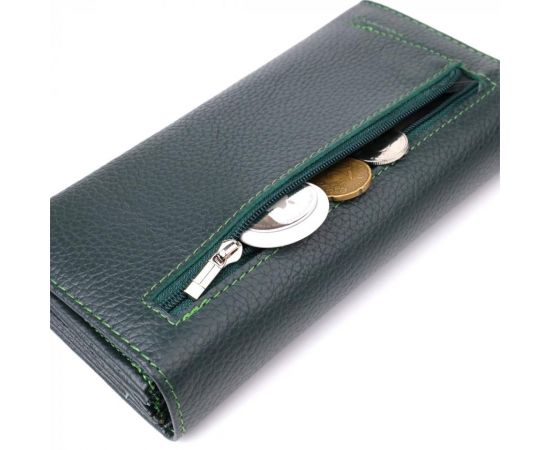 Купить Модный кошелек для женщин из натуральной кожи ST Leather 23099 Зеленый, фото , изображение 8, характеристики, отзывы