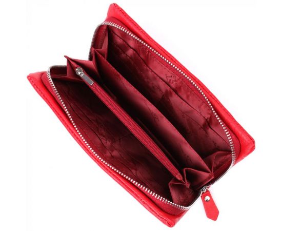 Купить Практичный женский кошелек-клатч с отделением под телефон из натуральной кожи ST Leather 23100 Красный, фото , изображение 5, характеристики, отзывы