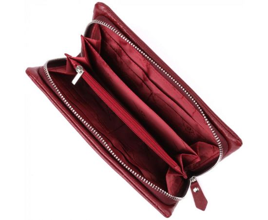 Купить Кожаный женский кошелек-клатч с отделением под телефон ST Leather 23102 Бордовый, фото , изображение 5, характеристики, отзывы