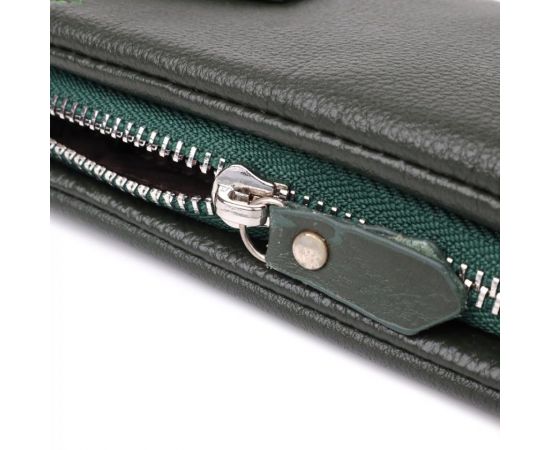 Купить Стильный кошелек-клатч для женщин с отделением под телефон ST Leather 23103 Зеленый, фото , изображение 8, характеристики, отзывы