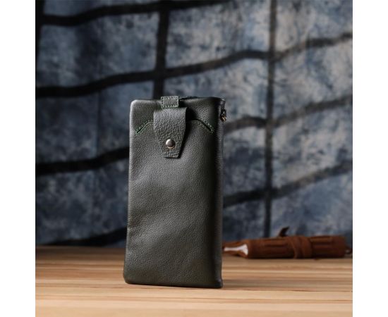 Купить Стильный кошелек-клатч для женщин с отделением под телефон ST Leather 23103 Зеленый, фото , изображение 9, характеристики, отзывы