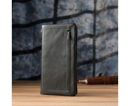 Купить Стильный кошелек-клатч для женщин с отделением под телефон ST Leather 23103 Зеленый, фото , изображение 10, характеристики, отзывы