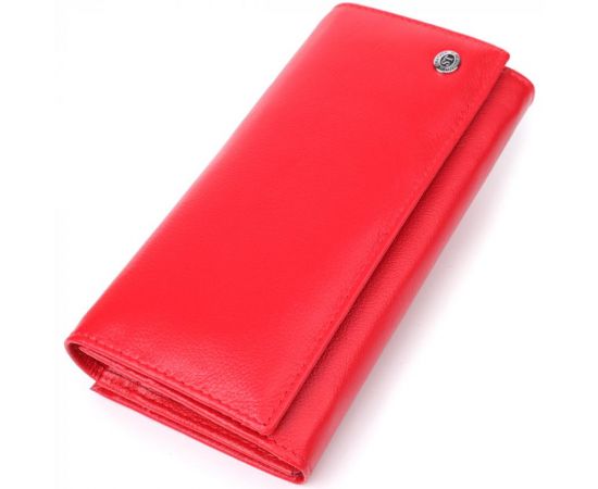 Купить Красивый кошелек для женщин с монетницей из натуральной кожи ST Leather 23105 Красный, фото , характеристики, отзывы