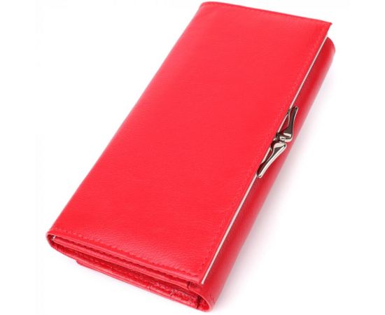 Купить Красивый кошелек для женщин с монетницей из натуральной кожи ST Leather 23105 Красный, фото , изображение 2, характеристики, отзывы