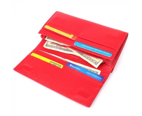 Купить Красивый кошелек для женщин с монетницей из натуральной кожи ST Leather 23105 Красный, фото , изображение 6, характеристики, отзывы