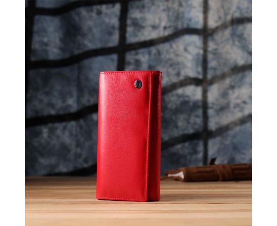 Купить Красивый кошелек для женщин с монетницей из натуральной кожи ST Leather 23105 Красный, фото , изображение 9, характеристики, отзывы