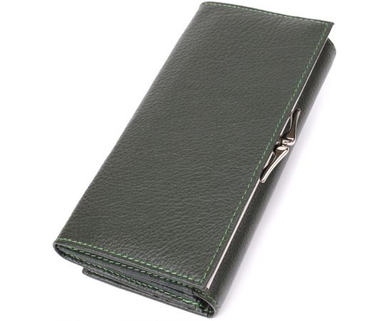 Купить Стильный кошелек для женщин с монетницей из натуральной кожи ST Leather 23106 Зеленый, фото , изображение 2, характеристики, отзывы