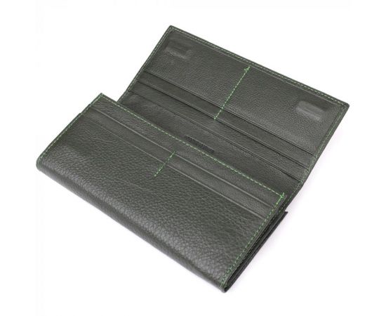 Купить Стильный кошелек для женщин с монетницей из натуральной кожи ST Leather 23106 Зеленый, фото , изображение 5, характеристики, отзывы