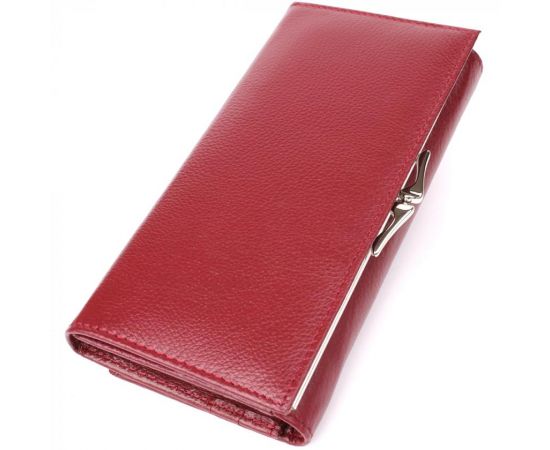Купить Элегантный кошелек для женщин с монетницей из натуральной кожи ST Leather 23107 Бордовый, фото , изображение 2, характеристики, отзывы