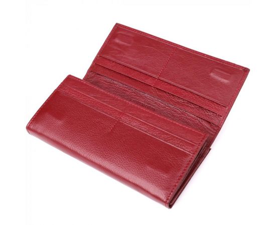 Купить Элегантный кошелек для женщин с монетницей из натуральной кожи ST Leather 23107 Бордовый, фото , изображение 6, характеристики, отзывы