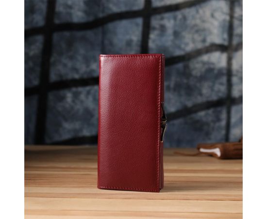 Купить Элегантный кошелек для женщин с монетницей из натуральной кожи ST Leather 23107 Бордовый, фото , изображение 10, характеристики, отзывы