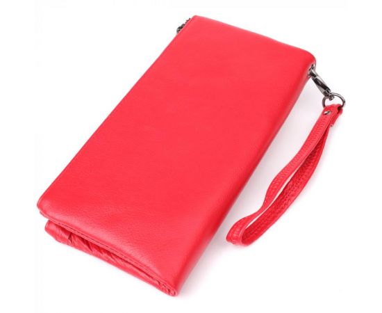 Купить Женский кожаный кошелек на три отделения ST Leather 23109 Красный, фото , изображение 2, характеристики, отзывы