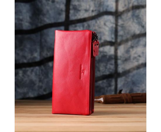 Купить Женский кожаный кошелек на три отделения ST Leather 23109 Красный, фото , изображение 9, характеристики, отзывы