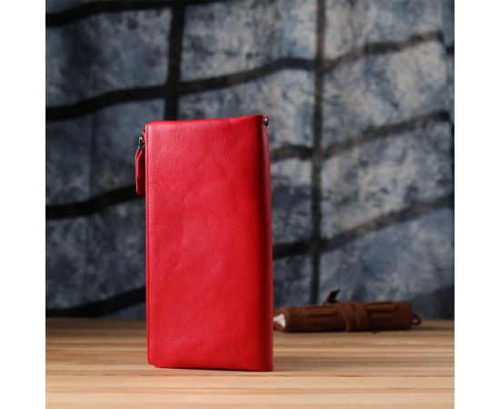 Купить Женский кожаный кошелек на три отделения ST Leather 23109 Красный, фото , изображение 10, характеристики, отзывы