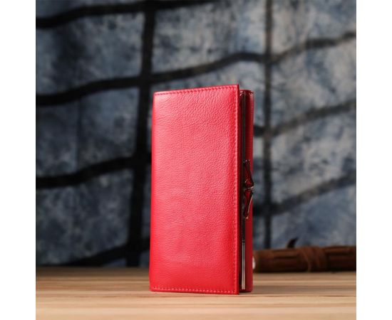 Купить Яркий женский кошелек на магнитах из натуральной кожи ST Leather 23114 Красный, фото , изображение 12, характеристики, отзывы