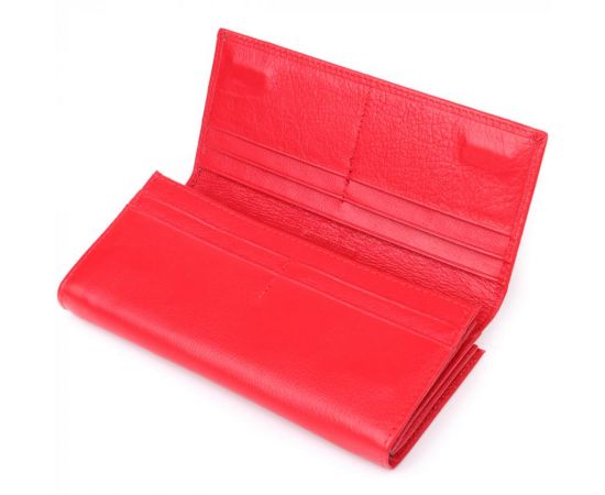 Купить Яркий женский кошелек на магнитах из натуральной кожи ST Leather 23114 Красный, фото , изображение 6, характеристики, отзывы