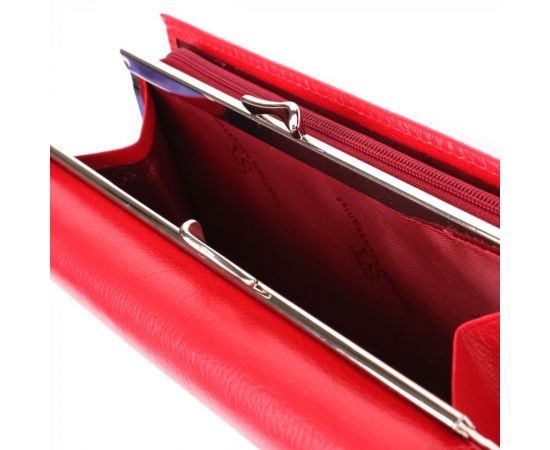 Купить Яркий женский кошелек на магнитах из натуральной кожи ST Leather 23114 Красный, фото , изображение 9, характеристики, отзывы