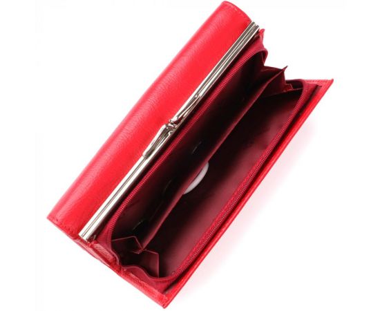 Купить Яркий женский кошелек на магнитах из натуральной кожи ST Leather 23114 Красный, фото , изображение 10, характеристики, отзывы