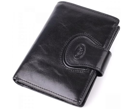 Придбати Удобный кошелек из глянцевой натуральной кожи Tony Perotti 20875_1 (1693 nero) Черный, image , характеристики, відгуки