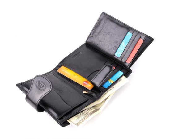 Придбати Удобный кошелек из глянцевой натуральной кожи Tony Perotti 20875_1 (1693 nero) Черный, image , зображення 8, характеристики, відгуки