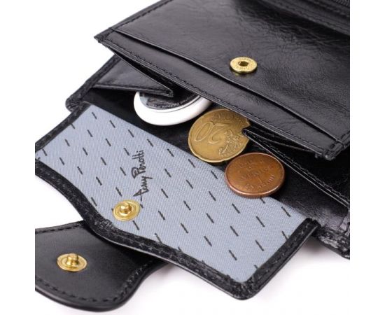 Придбати Удобный кошелек из глянцевой натуральной кожи Tony Perotti 20875_1 (1693 nero) Черный, image , зображення 9, характеристики, відгуки