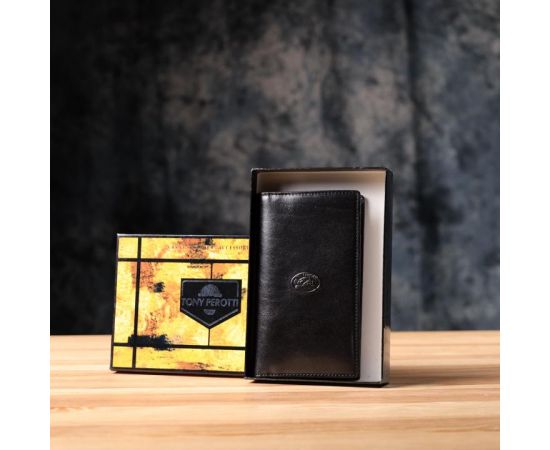Придбати Бумажник для мужчин из глянцевой натуральной кожи Tony Perotti 20889_1 (1438 nero) Черный, image , зображення 10, характеристики, відгуки
