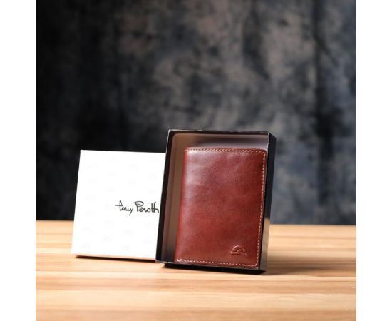 Придбати Бумажник для мужчин из глянцевой натуральной кожи Tony Perotti 20897_1 (3549 moro) Коричневый, image , зображення 10, характеристики, відгуки